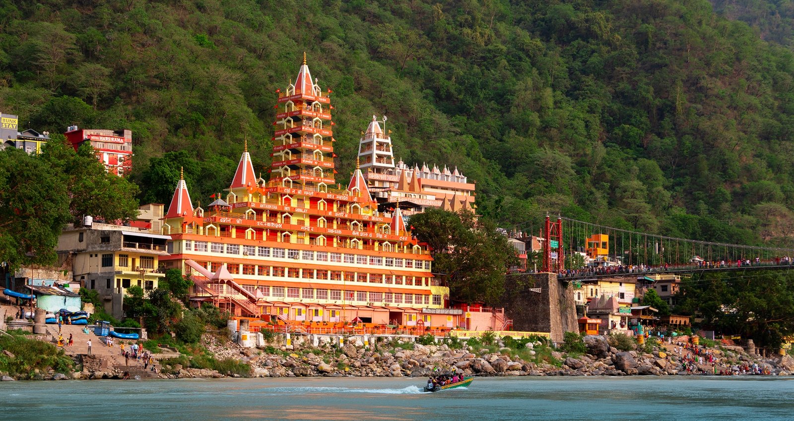 Which is the best location to stay in Rishikesh for a weekend getaway or staycation?