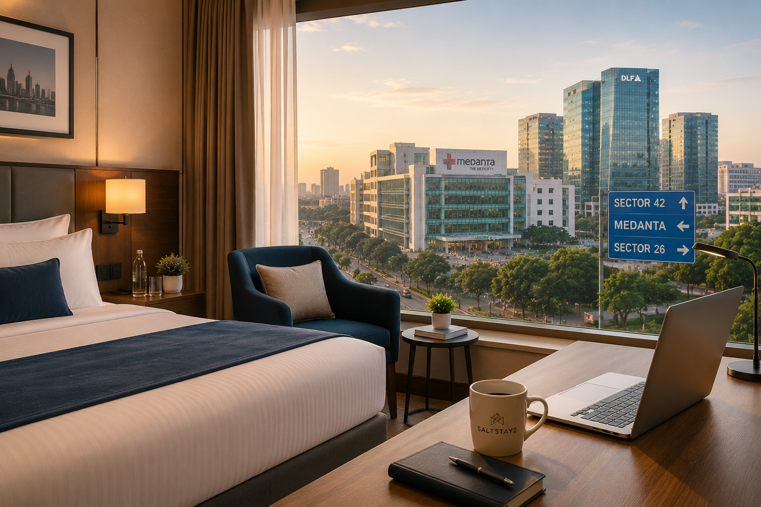 Hotels Near Medanta, Sector 26 & Sector 42, Gurgaon | Get 1000/- off on your first stay