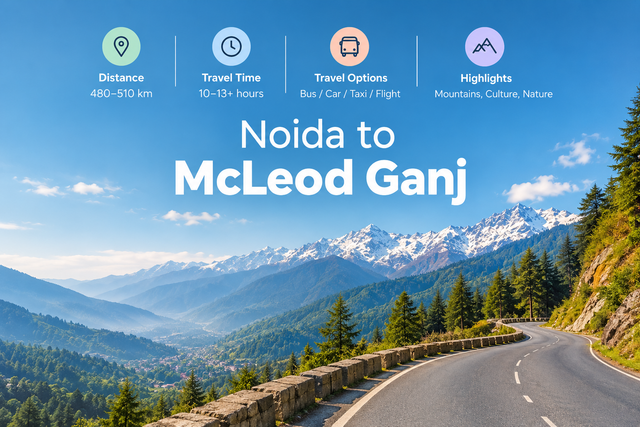 Noida to McLeod Ganj Trip: Distance, Route & Itinerary - Saltstayz