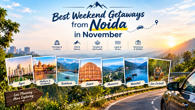 Best Weekend Getaways from Noida in November - Saltstayz