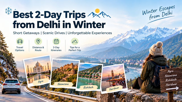 Best 2-Day Trips from Delhi in Winter - Saltstayz