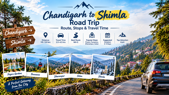 Chandigarh to Shimla Road Trip: Route & Travel Time - Saltstayz