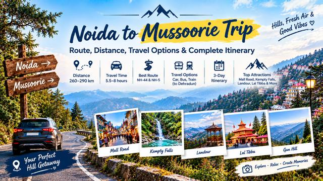 Noida to Mussoorie Trip: Route, Distance & Itinerary - Saltstayz