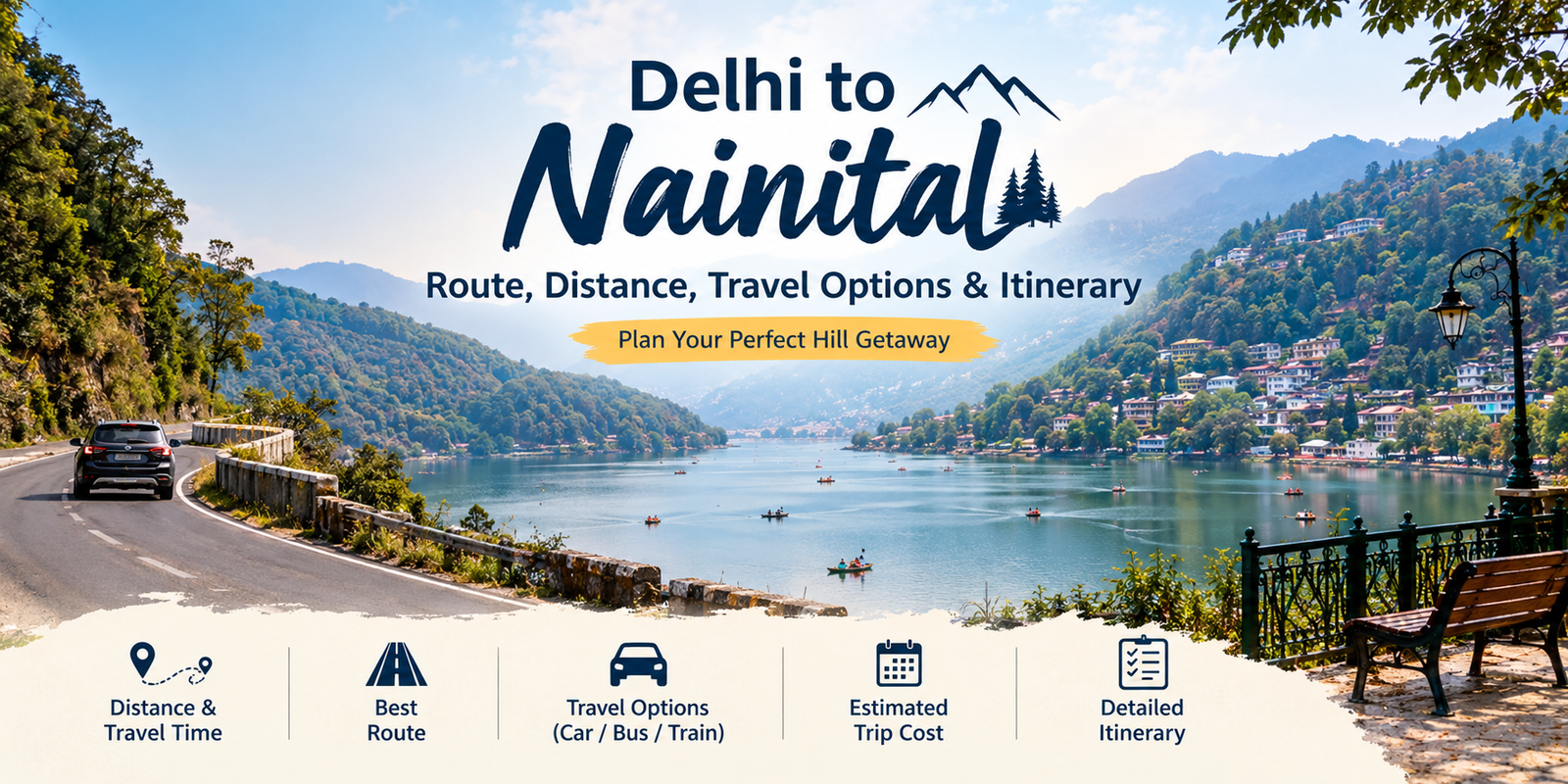 Delhi to Nainital Trip: Route, Distance & Itinerary