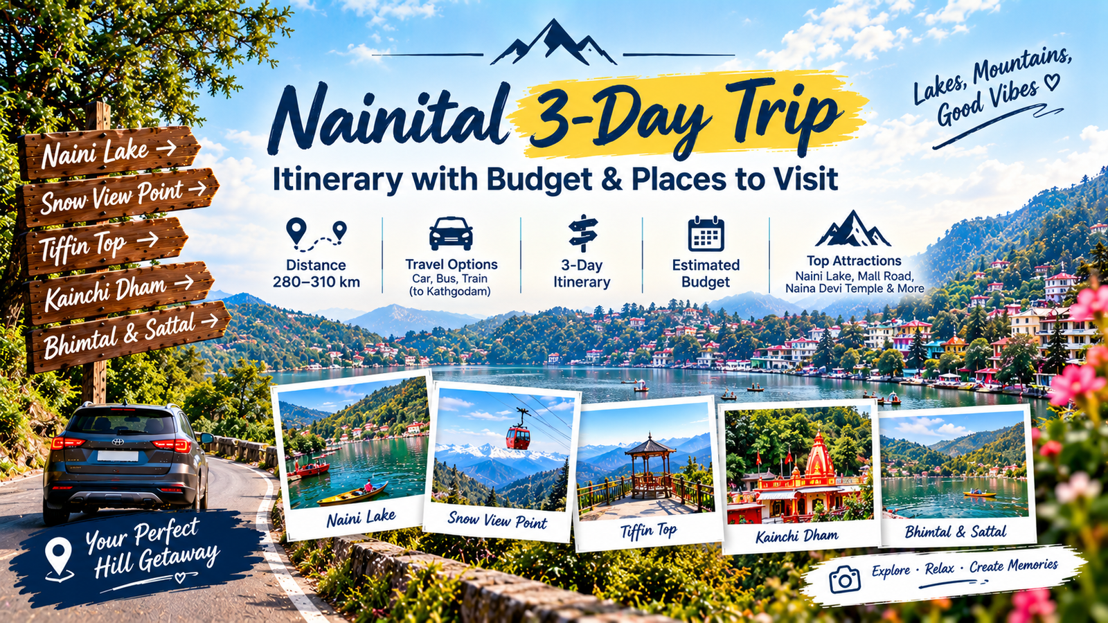 Nainital 3-Day Itinerary, Budget & Places to Visit