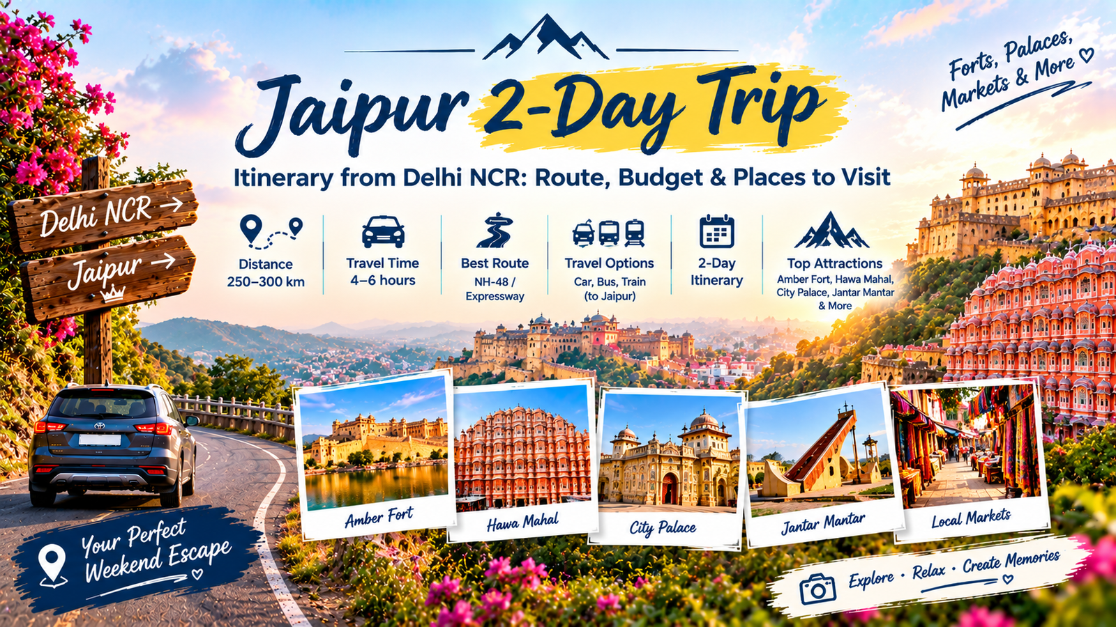 Jaipur 2-Day Trip from Delhi NCR: Itinerary & Budget