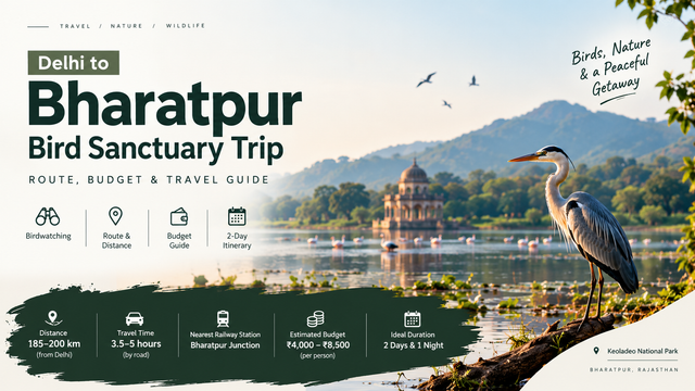 Delhi to Bharatpur Bird Sanctuary Trip: Route & Budget - Saltstayz
